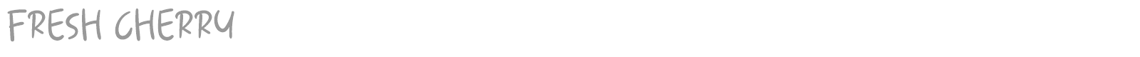 Fresh Cherry font preview